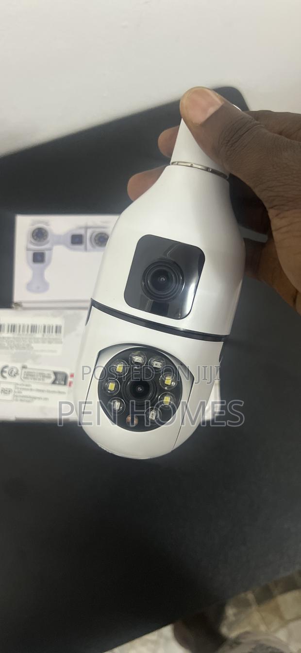 V380 Smart Wifi Bulb Camera Ptz Dual Lens photo 2
