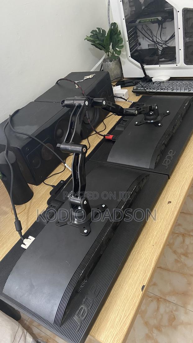 Dual Monitor Stand With Two 24inch Monitors photo 2