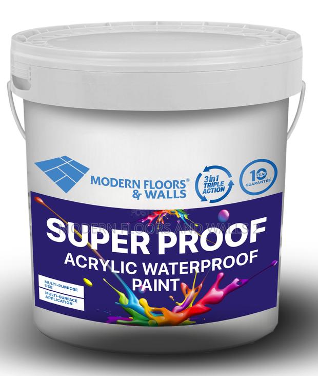 Super Proof 3-in-1 Acrylic Waterproof Paint 20kg (Red, Blue, Green)
