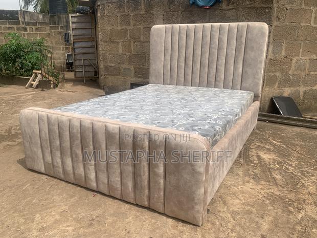 Luxury Velvet Channel Tufted Double Bed Elevate Your Bedroom Elegance
