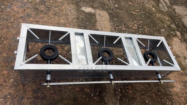 Big Galvanized Commercial Stove ( 3 Burner ) photo 2