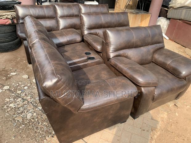 Premium Leather Reclining 7 Sofa Set Ultimate Comfort Redefined photo 3