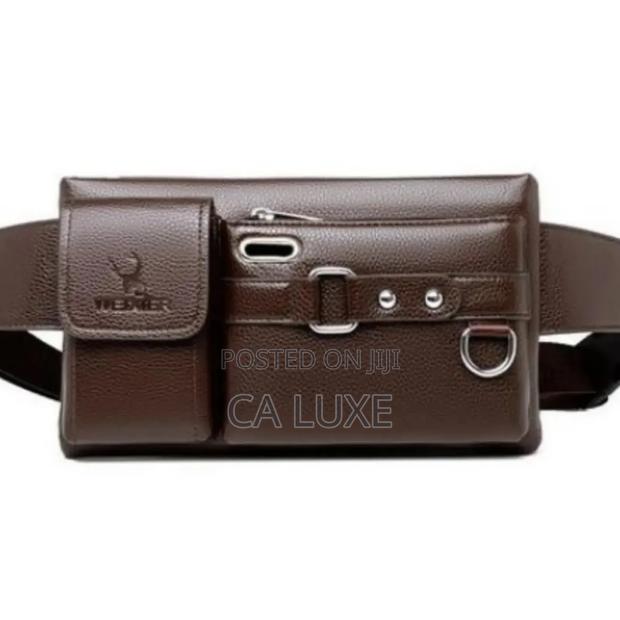 Vintage Leather Waist Bag Fanny Pack photo 2