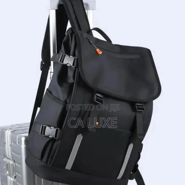 Large-capacity Water Resistant Laptop Backpack With Reflective Strips photo 2