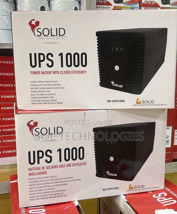 Ups 1000va Solid Power Backup With Clever Efficiency 600w photo 2