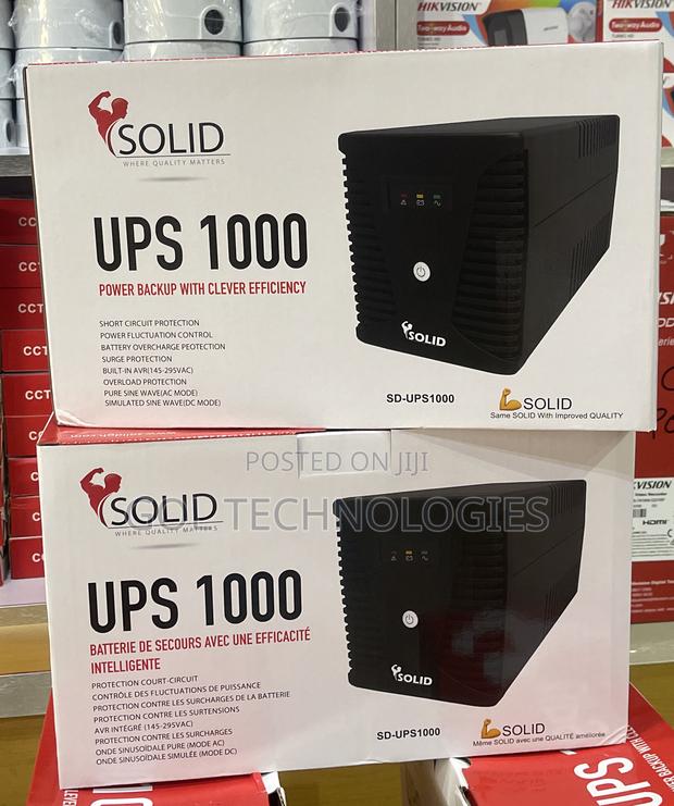 Ups 1000va Solid Power Backup With Clever Efficiency 600w