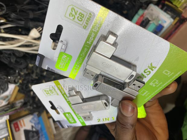 Green Lyca Usb 2.0 Flash Drive, 32gig.2 in 1 Type C and Usb Meter. photo 6