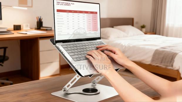 Laptop Stand or Tablet With 360 Rotating Base photo 2