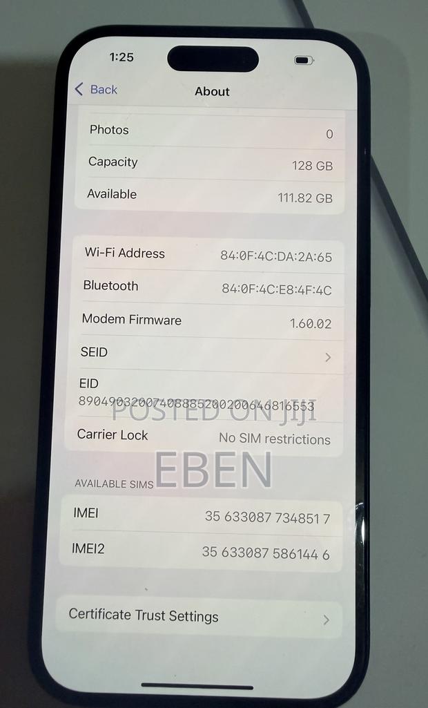Apple iPhone 16 128 GB Black photo 8