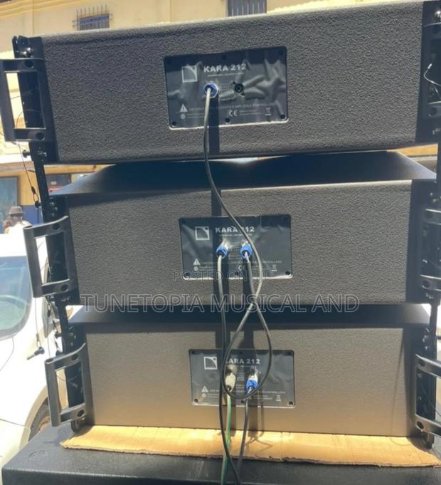 3 Pieces Of Kara 12inches Line Array & Pair Of 18inches Bass Speakers photo 2
