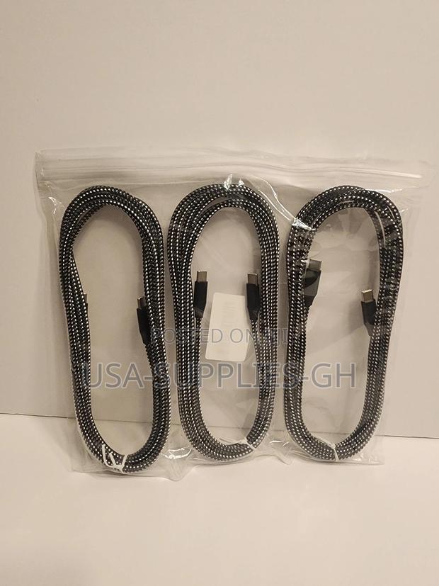 Bkayp Usb C to Type C Cable, 10ft 60w Nylon Braided From Usa