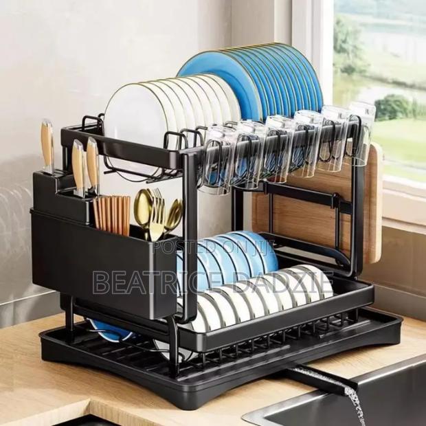 Dish Rack With Water Drainage photo 2