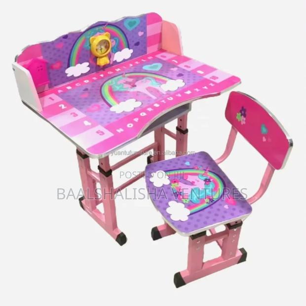 Kids Study Table And Chair Cartoon Picture photo 2