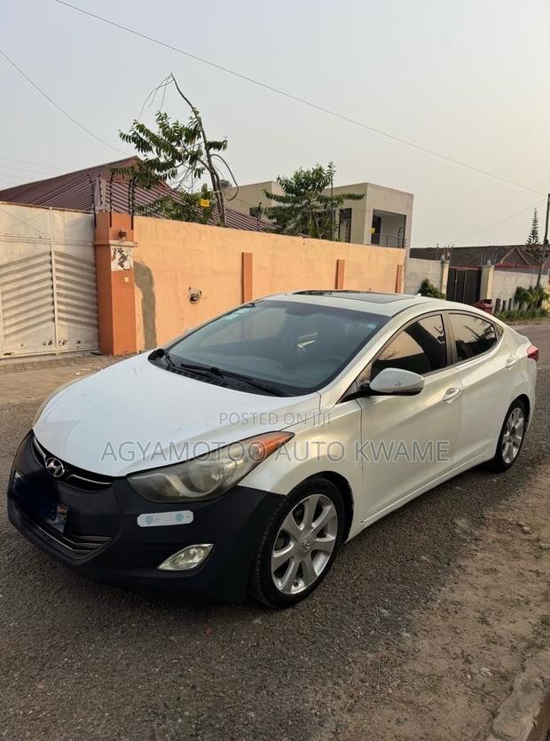 Hyundai Elantra Limited Sedan FWD (1.8L 4cyl 6A) 2013 White