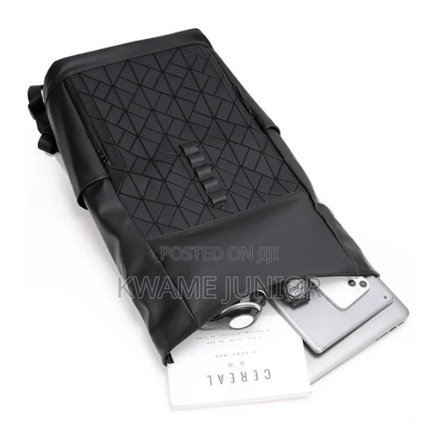 Fashionable Black Leather Backpack for 15-16 Inch Laptop photo 4