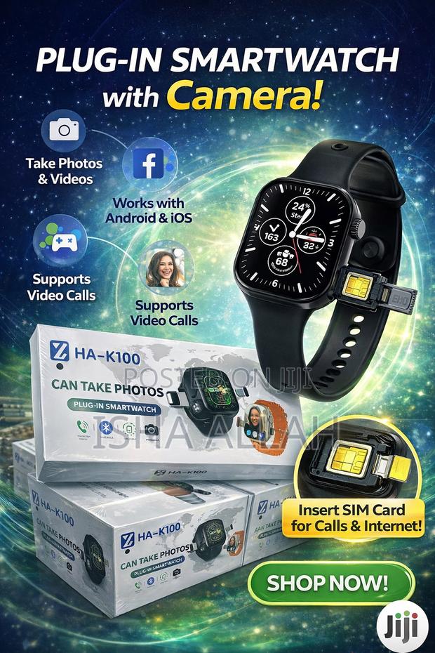 Ha- Smartwatch With Camera Sim Card – Make Calls, Take Photos photo 2