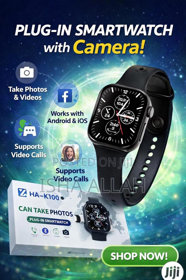 Ha- Smartwatch With Camera Sim Card – Make Calls, Take Photos photo 3