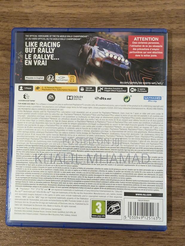 Play Station 5 Game WRC Rally photo 3