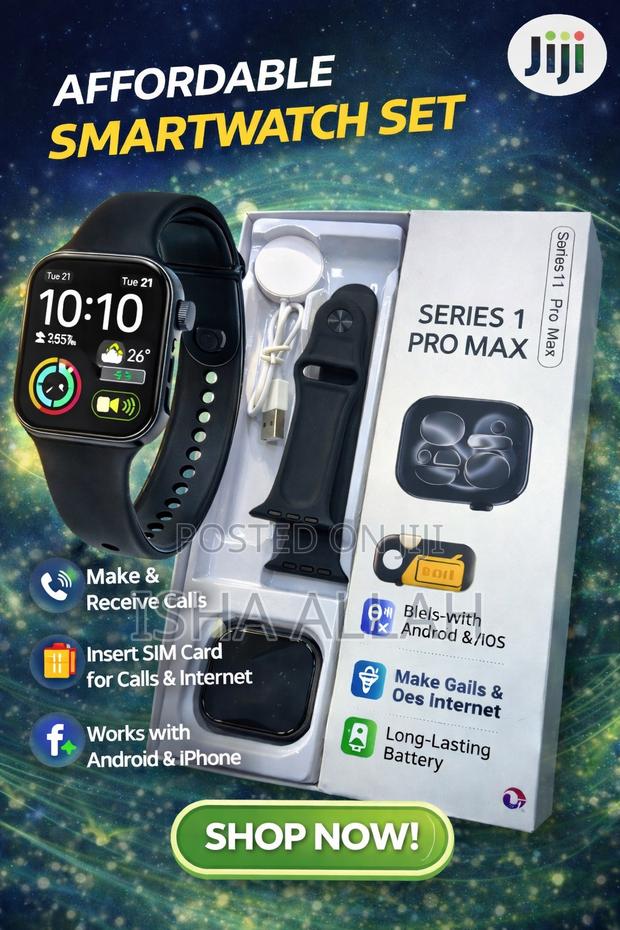 Series 11 Pro Max Smartwatch – Display, Calls Stylish Design