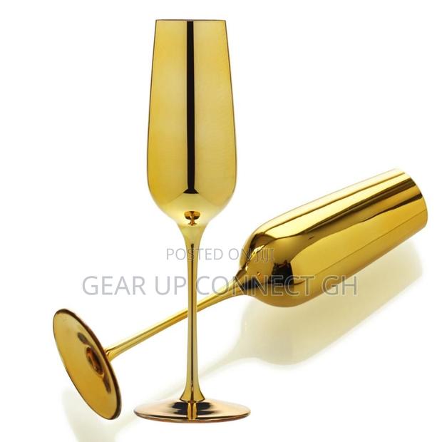 Electroplated Gold Champagne Glass