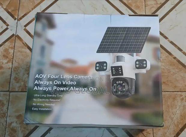 4-Lens Solar Powered Security Camera photo 3