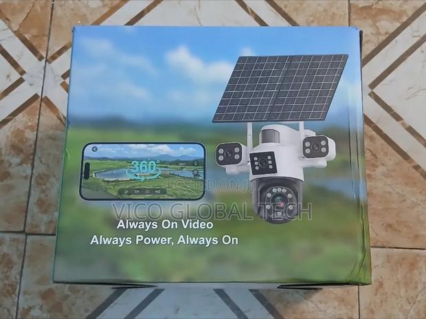 4-Lens Solar Powered Security Camera photo 4