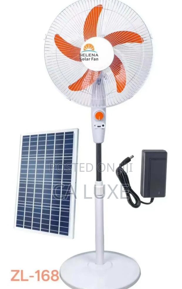 Quality Zl-168 Solar Rechargeable Standing Fan.