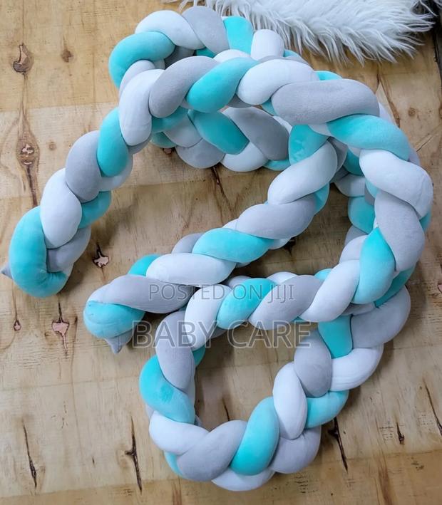 Braided Crib or Cot Bumper photo 3