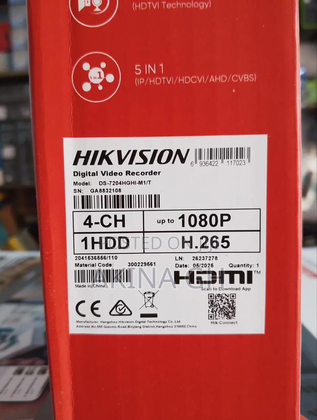 4ch 2mp 2way Audio Hybrid Turbo Hd DVR Ds-7204hghi-M1/T photo 3