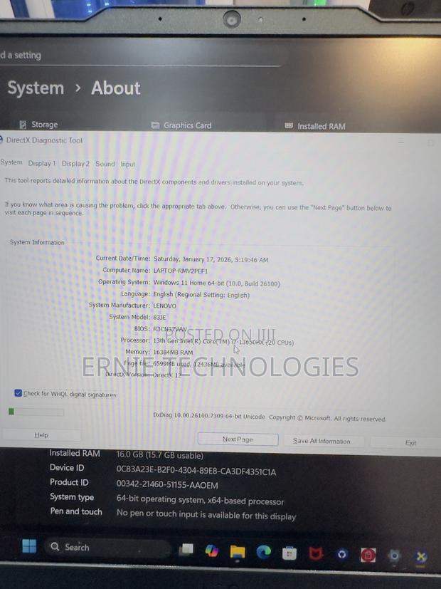 Laptop Lenovo LOQ 15IRH8 16GB Intel Core i7 SSD 512GB photo 11