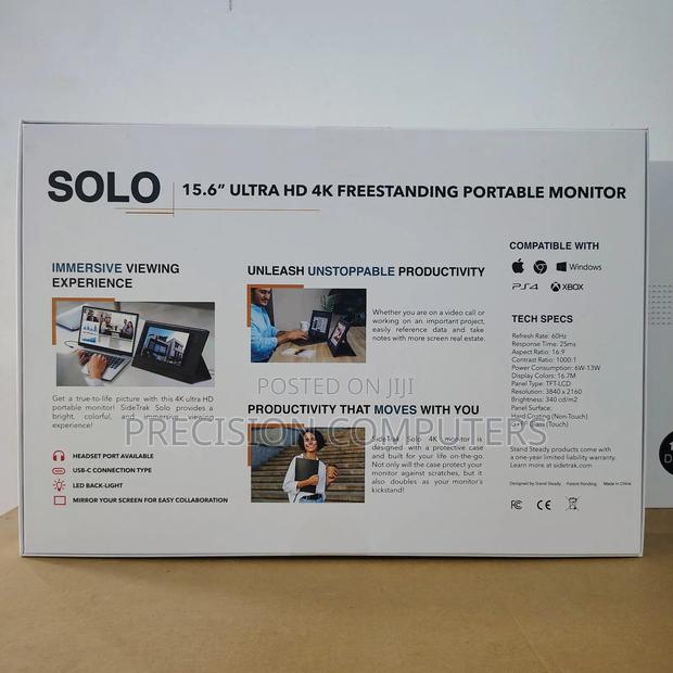 Solo Sidetrack 15.6" Uhd Touchscreen Portable Monitor photo 2
