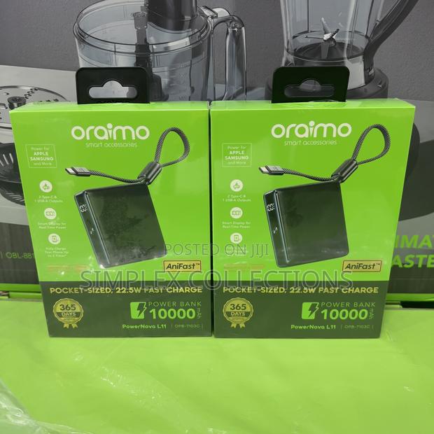 Oraimo Powernova L11 10000mah 22.5w Power Bank photo 3