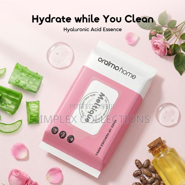 Oraimo Meltique Alcohol Free Hyaluronic Acid Make Up Remover Wipes photo 7