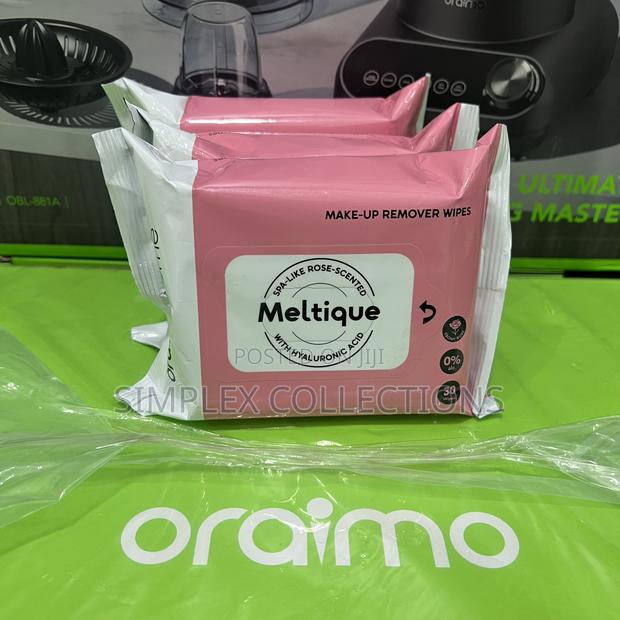 Oraimo Meltique Alcohol Free Hyaluronic Acid Make Up Remover Wipes
