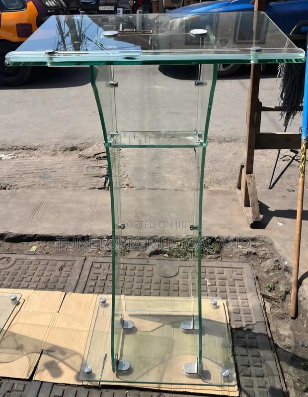High-quality Tempered Glass Preaching Lectern Or Pulpit photo 2