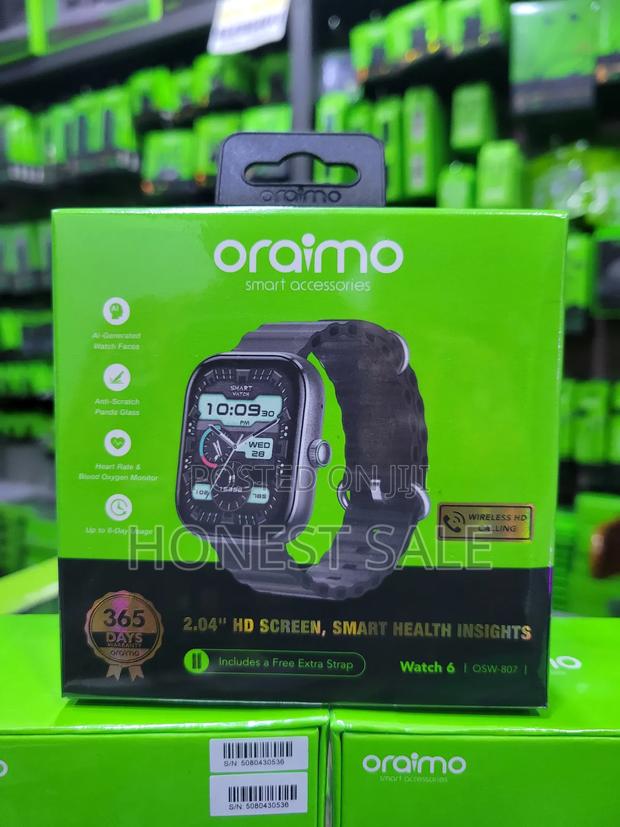 Oraimo Watch 6 2.04" TFT Ip68 Smart Watch