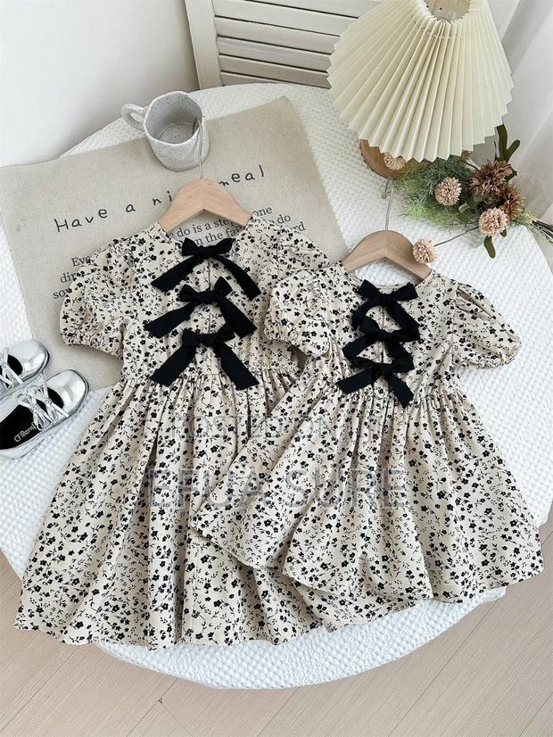 Casual Cute Floral Pattern Dress for Girls