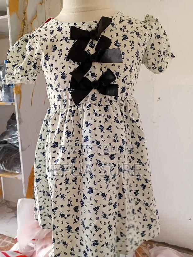 Casual Cute Floral Pattern Dress for Girls photo 2