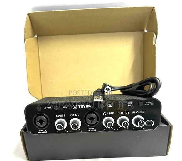 Teyun Q26 2 Channels Professional Audio Interface Sound Card Console photo 3