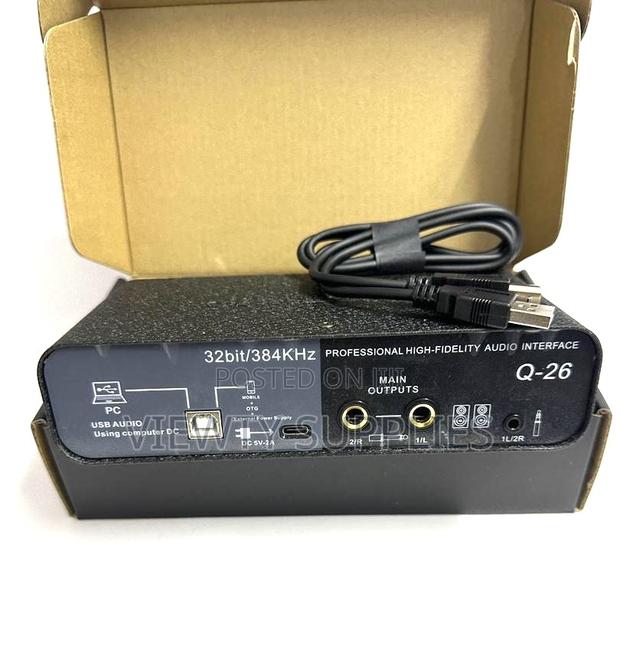 Teyun Q26 2 Channels Professional Audio Interface Sound Card Console photo 4