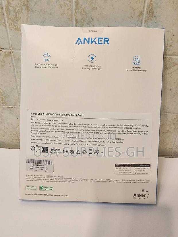 Anker Super Fast 6ft Usb A To Usb C Cable - From Usa photo 2