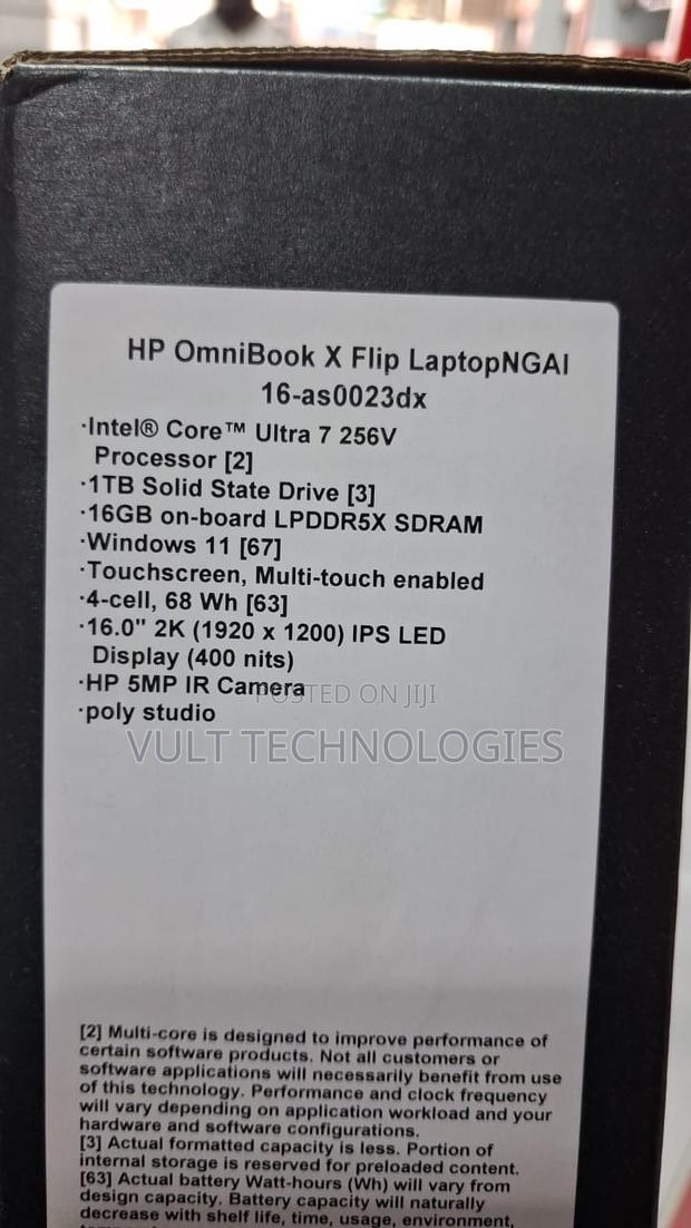New Laptop HP OmniBook Ultra Flip 16" 16GB Intel Core Ultra 7 SSD 1T photo 3