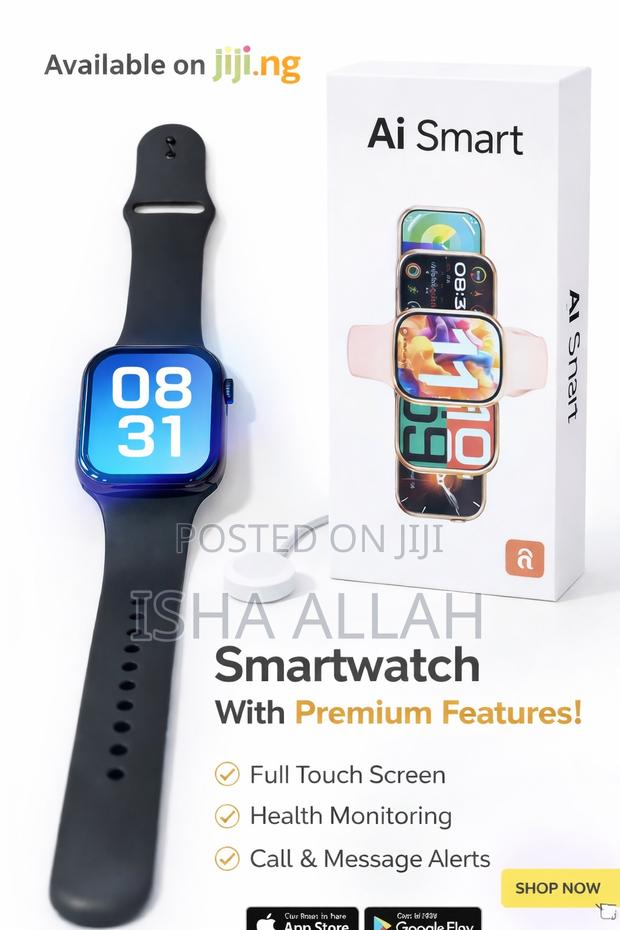 Ai-11 Smart Watch – Touch Screen | Bluetooth | Stylish Design