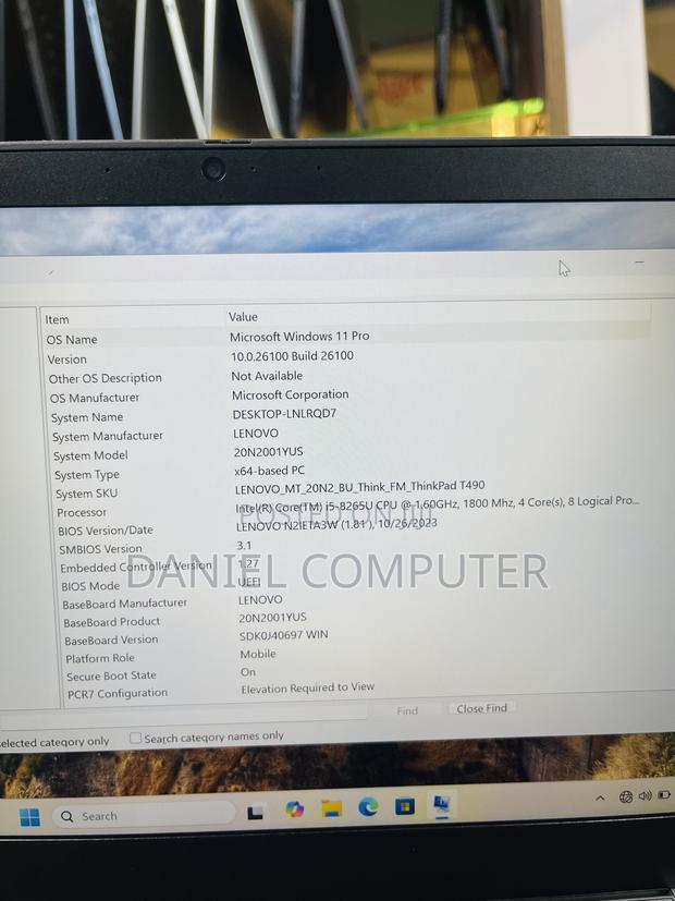 Laptop Lenovo Thinkpad T490s 8GB Intel Core i5 SSD 256GB photo 8