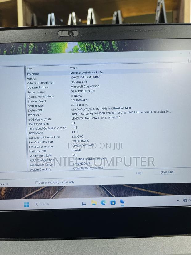 Laptop Lenovo ThinkPad T480 8GB Intel Core i5 SSD 256GB photo 11