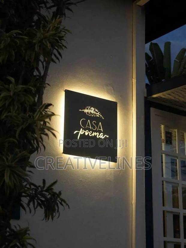 Rectangular Backlit Signage