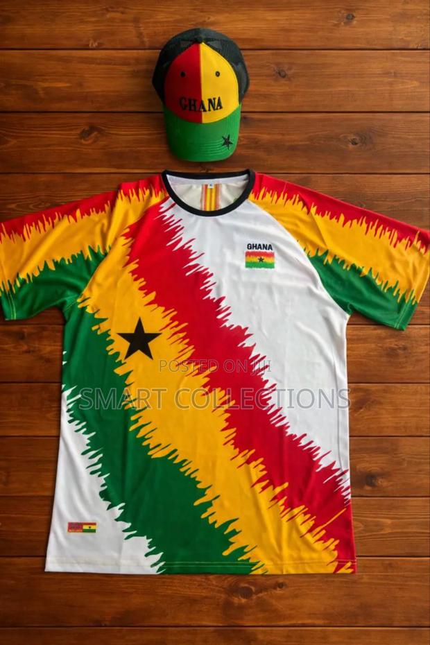 Colorful Ghana Jersey With Cap