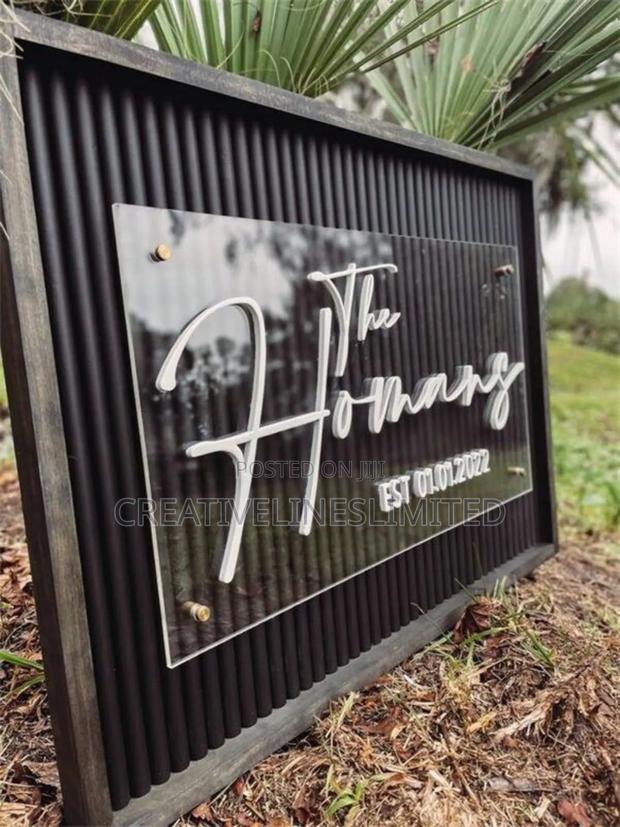 Outdoor Signage on Perspex