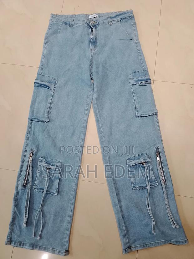 Ladies Baggy Side Pocket Jeans