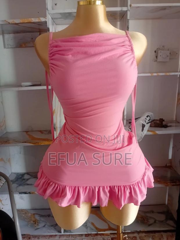 Fitted Backless Tie Up Dress for Women